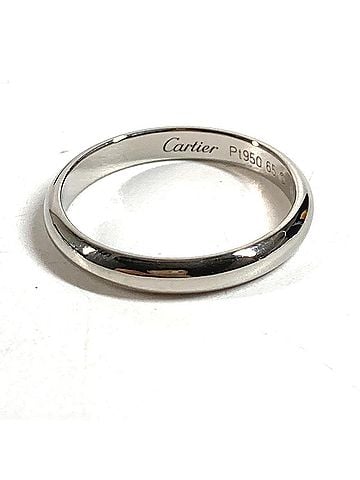 Cartier CARTIER Cartier Platinum Logo Accessory Jewelry Ring Pt950 Men's Silver 2 (view 2)