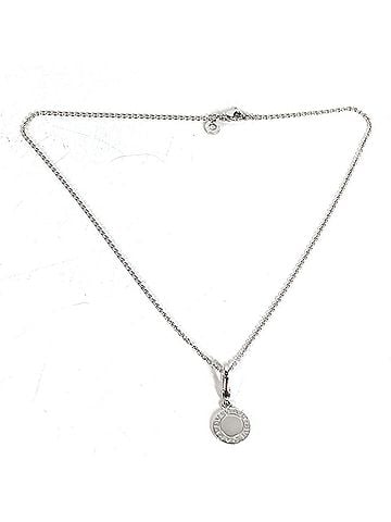 Bvlgari BVLGARI Bulgari 18K Gold WG Logo Diamond Necklace WG750 Silver Jewelry for Men and Women (view 2)