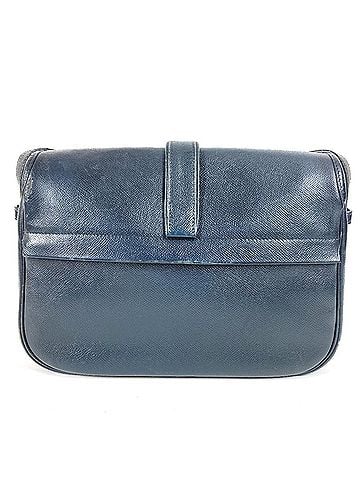 Hermès HERMES Vintage Numea Leather Flap Shoulder Bag for Men and Women, Navy (view 2)