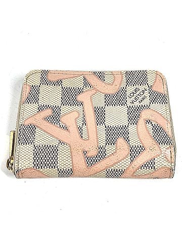Louis Vuitton LOUIS VUITTON N60098 Damier Azur Tahiti Zippy Coin Purse Wallet, Purse, Round Zipper Wallet/Coin Case, Canvas, Men's/Women's, Pink (view 2)