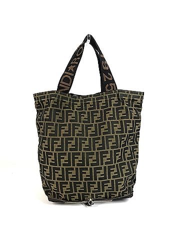 Fendi FENDI Vintage Zucca Logo Foldable Eco Bag, Handbag, Shoulder Tote Canvas, Brown, Men's &amp; Women's (view 1)