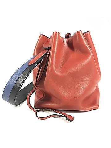 Hermès HERMES Licor 17 Shoulder Bag Bucket Leather Men's Women's Red (view 1)