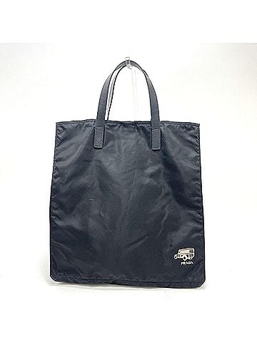 Prada PRADA VA905A Logo Car Motif Bag Tote Nylon Men's Women's Black (view 1)