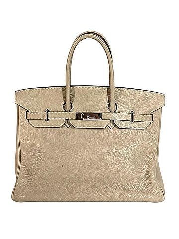 Hermès HERMES Birkin 35 Tote Bag Handbag Togo Leather Men's Women's Turtledove Grey Beige (view 1)