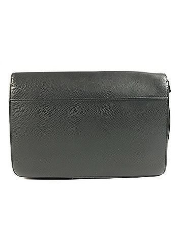 Louis Vuitton LOUIS VUITTON M30782 Taiga Selenga Bag Strap Flap Handbag Pouch Clutch Second Leather Men's Ardoise Black (view 2)