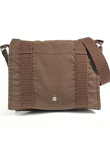 Hermès HERMES Hermes Herline Bassas PM Bag, Crossbody Messenger Shoulder Canvas, Men's, Women's, Brown (view 1)
