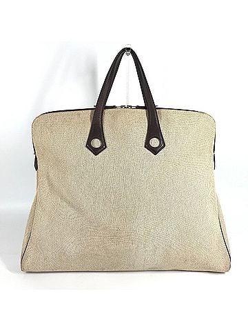 Hermès HERMES Sac Ybou GM Handbag, Tote Bag, Leather, Canvas, Men's, Women's, Beige (view 2)