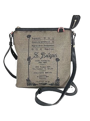 Bvlgari BVLGARI S.Bulgari Logo Crossbody Bag/Shoulder Bag, Leather, Men's/Women's, Gray (view 1)