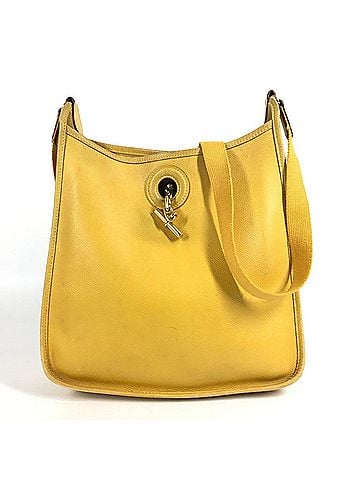 Hermès HERMES Vintage Vespa PM Bag, Crossbody Pouch, Shoulder Leather, Men's/Women's, Yellow (view 1)