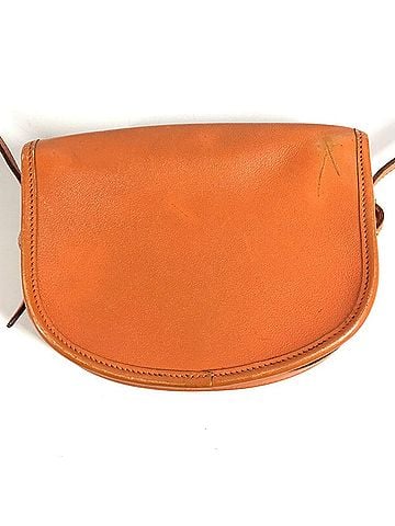 Hermès HERMES Vintage Baldo Golf Mini Flap Bag, Crossbody Pouch, Shoulder Leather, Men's &amp; Women's, Orange (view 2)