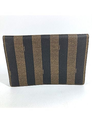 Fendi FENDI Vintage Pecan Bag, Document Flap Clutch Leather, Men's &amp; Women's, Khaki (view 2)