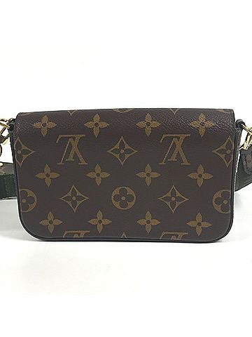 Louis Vuitton LOUIS VUITTON M80091 Monogram Multi Pochette Felicie Long Wallet Bag Crossbody Wallet/Coin Purse Shoulder Canvas Men's Women's Brown (view 2)