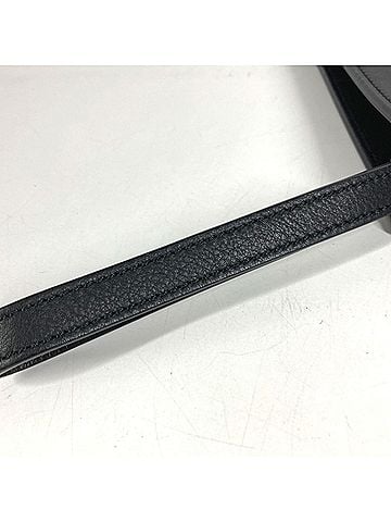 Salvatore Ferragamo Salvatore Ferragamo Gancini Logo Strap Second Bag, Handbag, Pouch, Clutch Leather, Men's and Women's, Black (view 2)