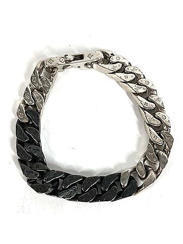Louis Vuitton LOUIS VUITTON M00535 Monogram Bracelet LV Chain Links M Accessory Jewelry Metal Men's Women's Silver (view 1)