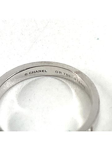 Chanel CHANEL J3412 Jewelry, 18K White Gold, Ruban de Chanel Diamond Ribbon Ring, WG750, Women's Silver (view 2)