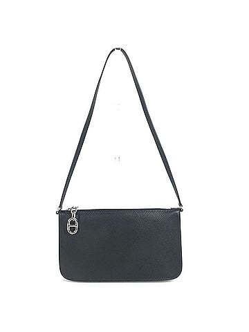 Hermès HERMES Zip Ango To Go Chaine d'Ancre Handbag Pouch ?Zip Ango? Bag Shoulder Leather Men's Women's Black (view 1)