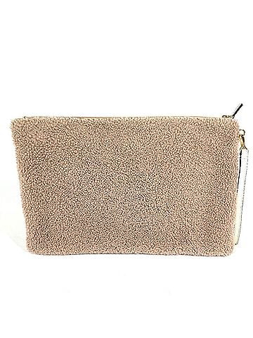 Fendi FENDI 8N0178 Logo Shearling Fur Bag, Second Handbag, Pouch, Clutch Leather, Men's &amp; Women's, Pink Beige (view 2)