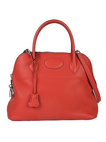 Hermès HERMES Bolide 31 Rouge Tomato Taurillon Clemence X stamp (manufactured in 2016) Red Handbag (view 1)