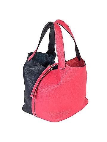 Hermès HERMES Picotan Lock MM Kazak Rose Extreme Blue Nuit Taurillon Clemence D stamp (2019) Pink x Navy (view 2)