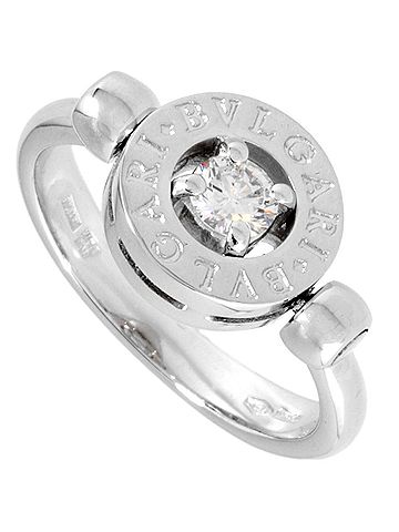 Bvlgari BVLGARI Flip Ring, Diamond, K18WG, 5.1g (view 1)