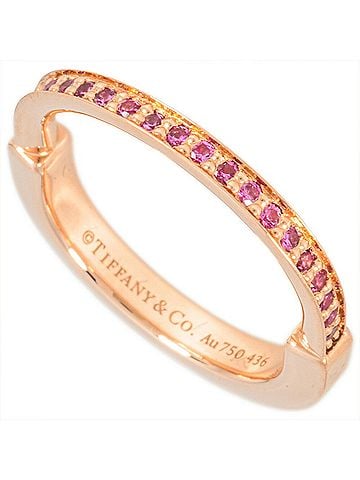 Tiffany & Co. Tiffany &amp; Co. Rock Small Ring Pink Sapphire Approx. 18KPG 4.2g Gold (view 1)