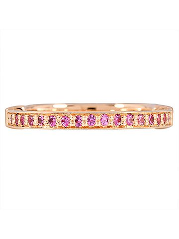 Tiffany & Co. Tiffany &amp; Co. Rock Small Ring Pink Sapphire Approx. 18KPG 4.2g Gold (view 2)