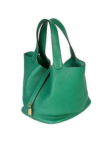 Hermès HERMES Picotan Lock MM Vert Vertigo Taurillon Clemence A stamp (2017) Green (view 2)