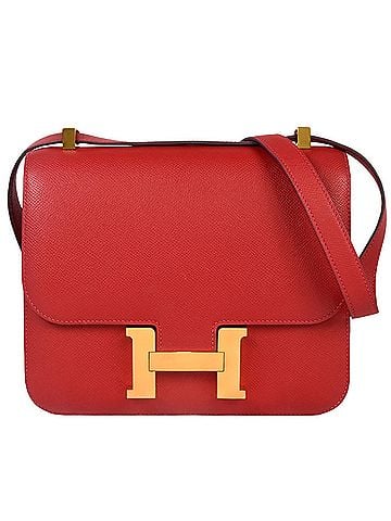Hermès HERMES Constance 3 24 Rouge Cazac Vaux Epson A stamp (manufactured in 2017) Shoulder bag Red (view 1)