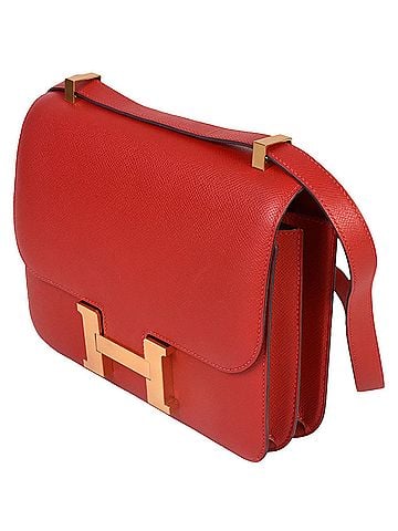 Hermès HERMES Constance 3 24 Rouge Cazac Vaux Epson A stamp (manufactured in 2017) Shoulder bag Red (view 2)