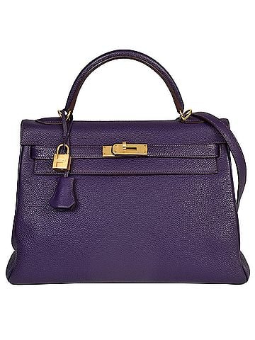 Hermès HERMES Kelly 32 Inner Stitch Iris Togo ?N Engraved Handbag (view 1)