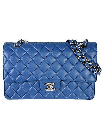 Chanel CHANEL Matelasse 25 W Flap Chain Shoulder Bag No. 22 (manufactured in 2016) Coco Mark Lambskin Blue A01112 (view 1)