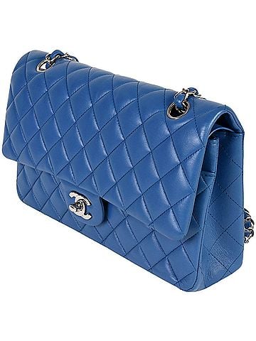 Chanel CHANEL Matelasse 25 W Flap Chain Shoulder Bag No. 22 (manufactured in 2016) Coco Mark Lambskin Blue A01112 (view 2)