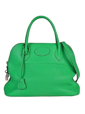 Hermès HERMES Bolide 31 with strap Mint Taurillon Clemence ?P stamp (manufactured in 2012) Green handbag (view 1)