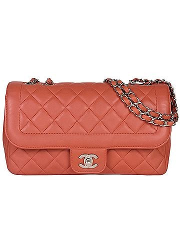 Chanel CHANEL Matelasse W Chain Shoulder Bag No. 14 Coco Mark Pink Lambskin (view 1)