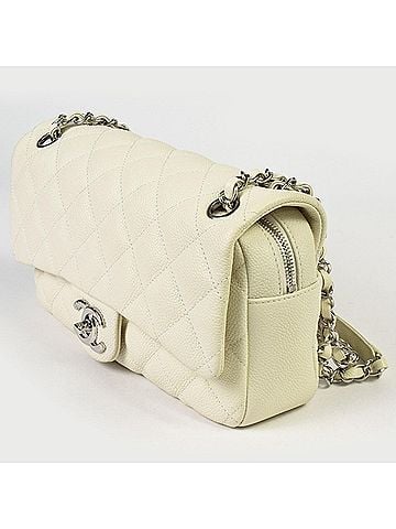 Chanel CHANEL Matelasse Shoulder Bag, Caviar Skin, Off-White, 8-digit, 20-series (manufactured in 2014) ITKNVA7GPAI0 (view 2)