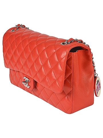 Chanel CHANEL Matelasse 25 No. 8 W Chain Shoulder Bag Coco Mark Ladybug Lambskin Red (view 2)