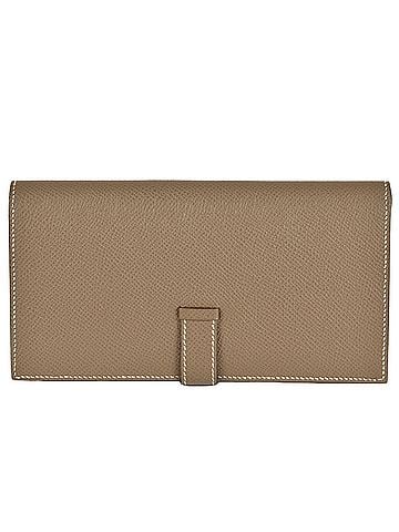 Hermès Hermes HERMES Bearn Souffle Long Wallet Epsom Leather Y Stamp Etoupe ITWR6DMZECQU (view 2)