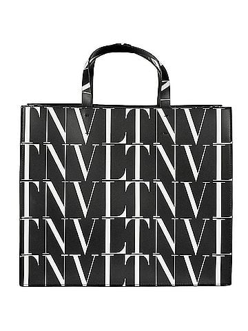 Valentino Valentino VALENTINO GARAVANI Garavani VLTN Times Tote Bag Leather UY2B0963GTC Black (view 1)