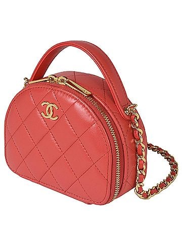 Chanel CHANEL Coco Mark Chain Clutch Shoulder Bag Random Serial (Manufactured after 2021) Red Lambskin AP3088 (view 2)