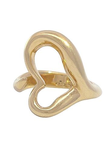Tiffany & Co. Tiffany &amp; Co. Elsa Peretti Open Heart Ring, approximately 18K gold, 9.6g. (view 1)