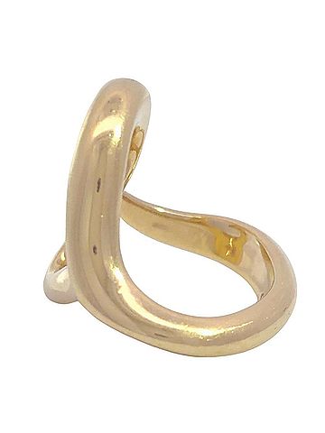 Tiffany & Co. Tiffany &amp; Co. Elsa Peretti Open Heart Ring, approximately 18K gold, 9.6g. (view 2)