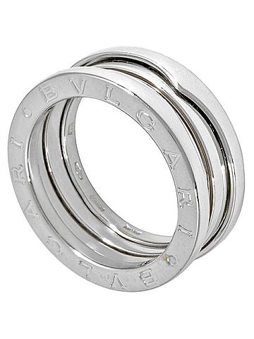 Bvlgari BVLGARI B.zero1 3-Band Ring #52 18KWG 8.4g White Gold (view 1)