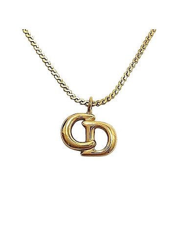 Christian Dior Christian Dior CD logo necklace, gold (GP) (view 1)
