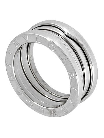 Bvlgari BVLGARI B.zero1 3-Band Ring #52 18KWG 8.7g White Gold (view 1)