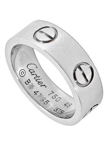 Cartier Cartier Love Ring #48 18KWG 6.6g White Gold Women's (view 1)