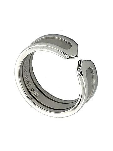Cartier Cartier C2 Ring, Size #48, 18K White Gold, 6.5g, Men's/Women's. (view 1)
