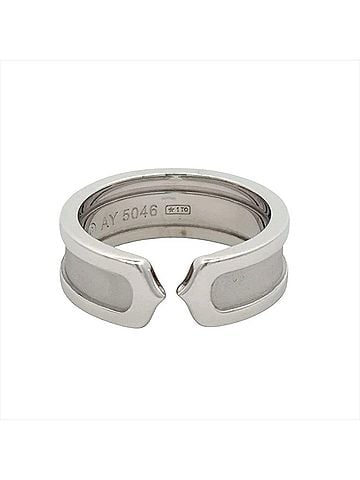 Cartier Cartier C2 Ring, Size #48, 18K White Gold, 6.5g, Men's/Women's. (view 2)