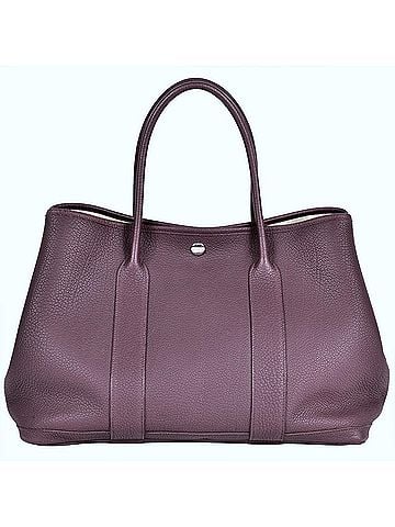Hermès Hermes Hermès Garden PM Tote Bag, Negonda, O Stamp, Cassis (view 2)
