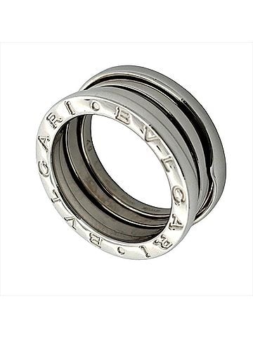Bvlgari Bvlgari Bulgari B.zero1 3-band ring, size #49, 18KWG, 8.0g, white gold. (view 1)