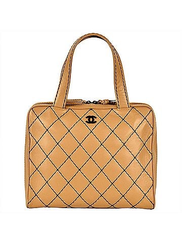 Chanel CHANEL Wild Stitch Leather Tote Bag A14693 Beige 7-digit serial number 6 (view 1)
